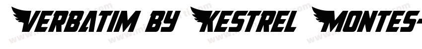 Verbatim by Kestrel Montes字体转换